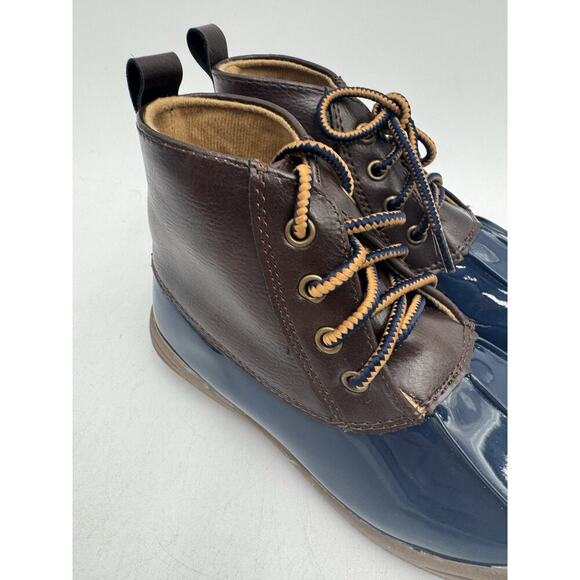 Baby Deer Unisex Kids' NEW Toddler Duck Boots Brown/Blue US Size 9 Medium NIB - Picture 3 of 10